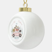 Boule En Céramique Notre premier Noël dans notre nouvelle voiture d'a (Droite)