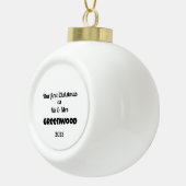 Boule En Céramique Notre premier Noël ensemble ! (Droite)