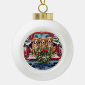 Boule En Céramique Nova Scotia Duck Tolling Retriever Christmas Red (Devant)