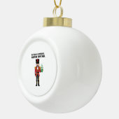 Boule En Céramique Nutcracker Approuvé Matcha Powered Noël (Droite)