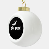 Boule En Céramique Oh Cerf Style Graphique Propre (Droite)