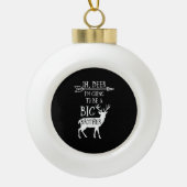 Boule En Céramique Oh Deer Going To Big Brother Christmas Announcemen (Devant)