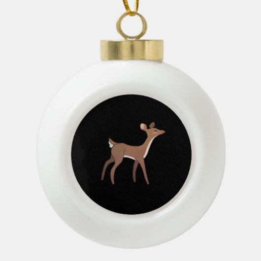 Boule En Céramique Oh Deer Me Whimsical Creative Design (Devant)