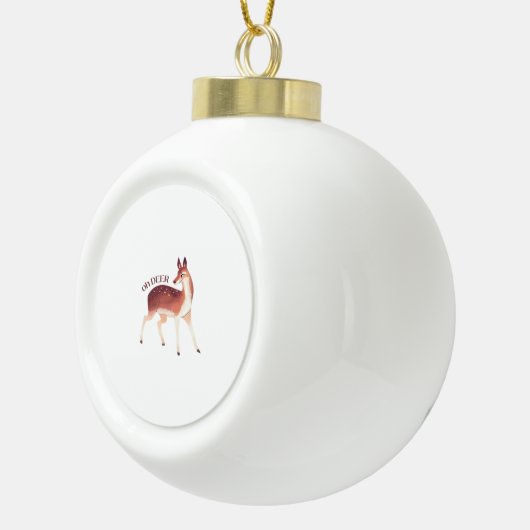 Boule En Céramique Oh Deer Whimsical Creative Design (Droite)