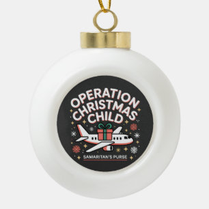 Boule En Céramique Opération Enfant de Noël Sac à main samaritain 