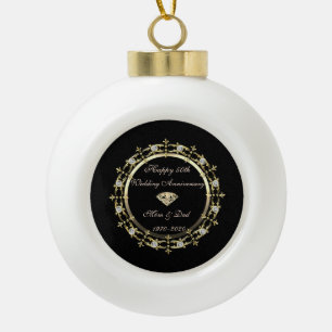 Boule En Céramique Or Chic Diamants Tourbillon 50e Anniversaire de Ma