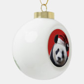 Boule En Céramique Ours de panda Noël (Gauche)