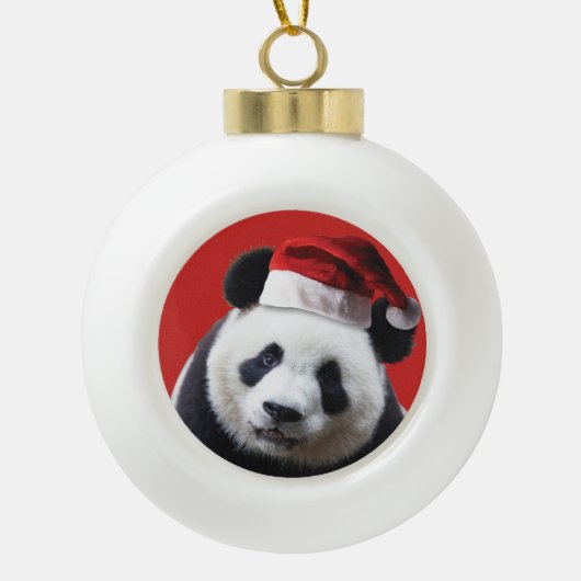 Boule En Céramique Ours de panda Noël (Devant)