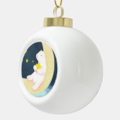 Boule En Céramique Ours polaire, lune et étoiles (Droite)