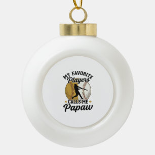 Boule En Céramique Papaw de baseball joueurs préférés Vintage T-shirt