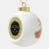 Boule En Céramique Parties scintillant de diamants d'or 50e anniversa (Droite)