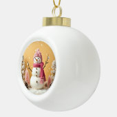 Boule En Céramique Pastel Christmas - Ceramic Ball Ornament (Droite)