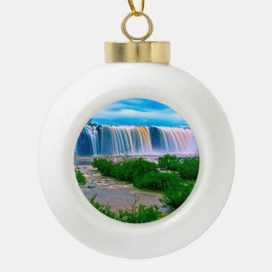 Boule En Céramique Paysage de cascade rêveur