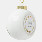 Boule En Céramique pcog WHISPY GOLD CIRCLES with phrase & scripture (Gauche)