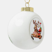 Boule En Céramique Père Noël (Gauche)