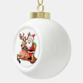 Boule En Céramique Père Noël (Droite)