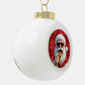 Boule En Céramique Père Noël cool (Gauche)