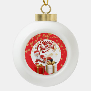Boule En Céramique Père Noël cool Vacances de Noël à Noël 🎅