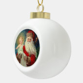 Boule En Céramique Père Noël tenant le bébé Jésus (Droite)
