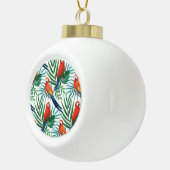 Boule En Céramique Perroquets tropicaux : Palmier luxuriant sans tran (Droite)