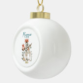 Boule En Céramique Personalized Boho Unicorn Wildflower (Droite)