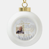 Boule En Céramique Personalized On Angels Wings Photo Ornament (Devant)