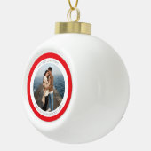 Boule En Céramique Personalized Snowflake Framed Ornament (Droite)