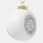 Boule En Céramique Personnalisé Notre, 1er Noël Ensemble Ornament (Gauche)