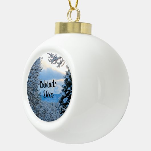 Boule En Céramique Personnalisez cette pierre ornementale de flocon d (Droite)