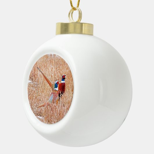 Boule En Céramique Pheasant à col rond (Droite)