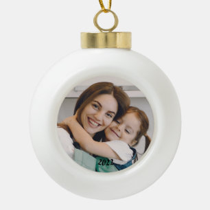 Boule En Céramique Photo de Noël