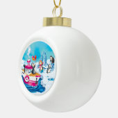 Boule En Céramique pingouins en Antarctique (Droite)