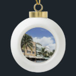 Boule En Céramique Plage du sud<br><div class="desc">Miami Beach rentré, la Floride</div>