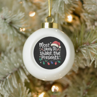 Boule En Céramique Plus susceptible de secouer les cadeaux de Noël Xm