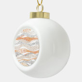 Boule En Céramique Pointillisme Wavy Polka : Doux Doux Textile (Droite)