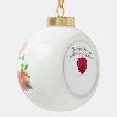 Boule En Céramique Pomme de mon oeil & clé de mon coeur (Gauche)