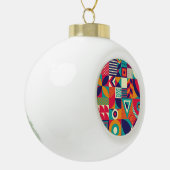 Boule En Céramique Pop formes géométriques abstraites, motif transpar (Gauche)