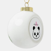 Boule En Céramique Porte-panda coutume Monogramme (Gauche)