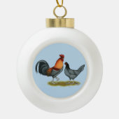 Boule En Céramique Poule bleue du Delaware (Devant)