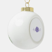 Boule En Céramique Pouls de fleur violette (Gauche)