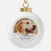 Boule En Céramique Pour toujours dans nos coeurs Pet Memorial Photo m (Devant)