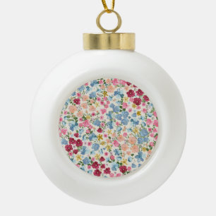 Boule En Céramique pré du milieu de l'été, motif plante en fleurs.