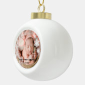 Boule En Céramique Premier Noël de bébé (Droite)