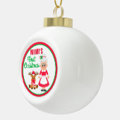 Boule En Céramique Premier Noël de Mimi (Droite)