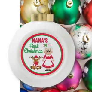 Boule En Céramique Premier Noël de Nana