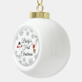 Boule En Céramique Premier Noël du bébé (Droite)