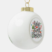 Boule En Céramique Premier Noël du bébé (Gauche)