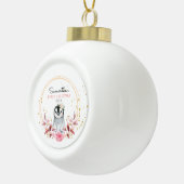 Boule En Céramique Premier pingouin de Noël du bébé (Droite)