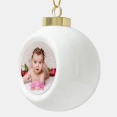 Boule En Céramique Première photo de Noël de bébé (Droite)