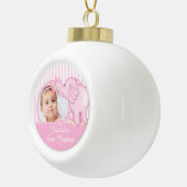 Boule En Céramique Première photo de Noël de l'éléphant (Droite)